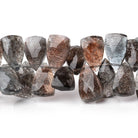 10x7-13x8mm Copper Moss Aquamarine Top Drilled Faceted Points 7 inch 56 Beads AAA - Beadsofcambay.com