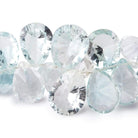 10x7-14x10mm Sky Blue Topaz Pavilion Faceted Pears 8 inch 56 beads AAA - Beadsofcambay.com