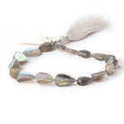 10x7-15x9mm Labradorite Pear Beads 8 inch 16 pieces - Beadsofcambay.com
