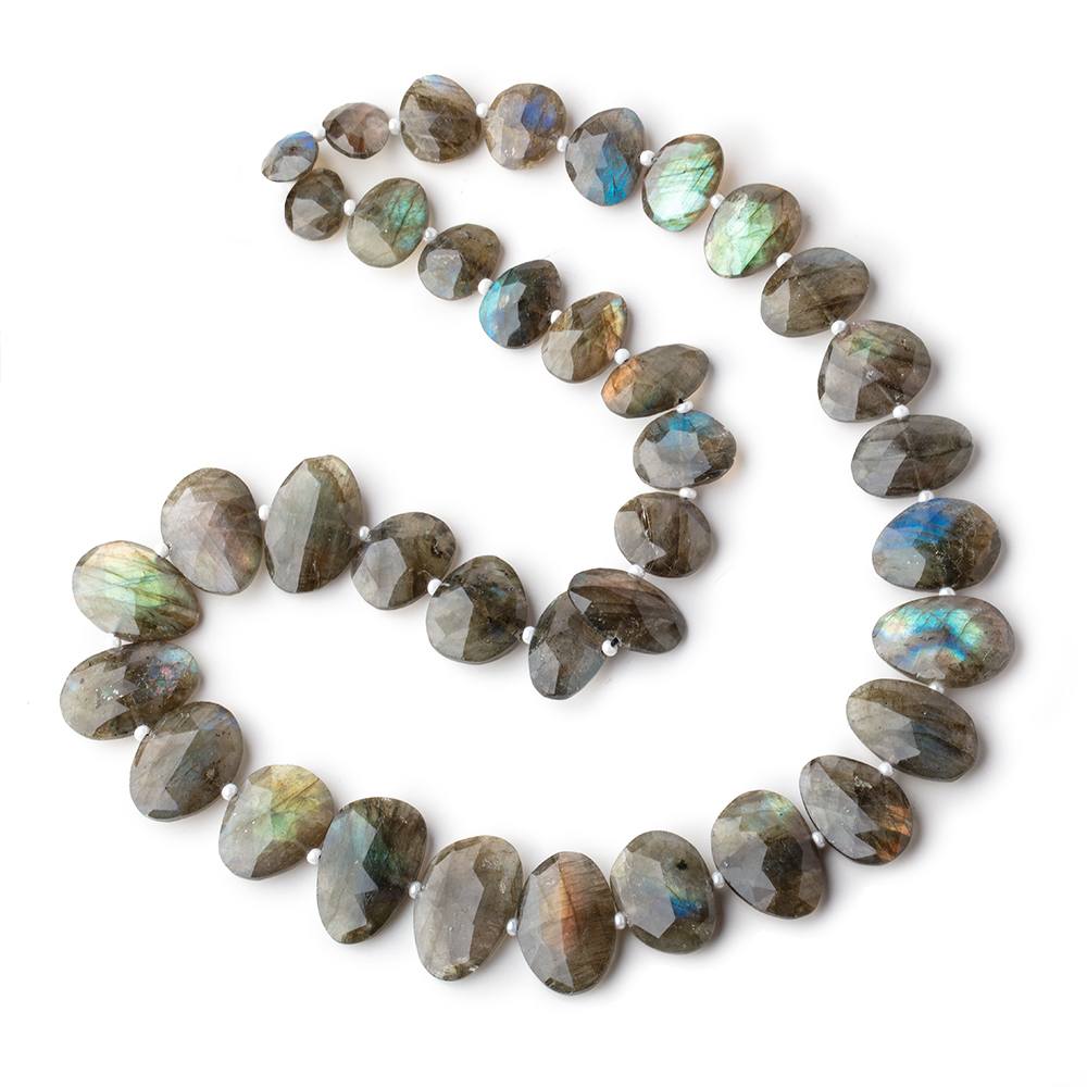 10x7-19x12mm Labradorite Faceted Nugget Beads 16 inch 37 pieces AA - Beadsofcambay.com