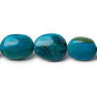 10x7-21x16mm Peruvian Blue Opal with Matrix plain oval nugget beads 19 inch 36 pcs A - Beadsofcambay.com