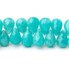 10x7.5-11x8mm Amazonite Faceted Tear Drop Beads 7.5 inch 50 pieces AA - Beadsofcambay.com