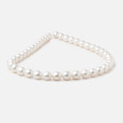 10x8-11x9mm Creamy Straight Drill Oval Freshwater Pearls 16 inch 36 Beads - Beadsofcambay.com