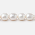 10x8-11x9mm Creamy Straight Drill Oval Freshwater Pearls 16 inch 36 Beads - Beadsofcambay.com