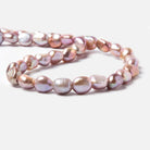 10x8-11x9mm TriColor Baroque 2.5mm large hole Pearls 15 in. 39 pcs - Beadsofcambay.com