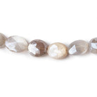 10x8-12x10mm Mystic Multi Moonstone faceted oval beads 9 inch 21 pieces - Beadsofcambay.com