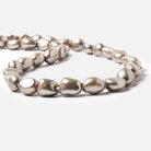 10x8-12x8mm Champagne Baroque 2.5mm large hole Pearls 15 in. 36 pcs - Beadsofcambay.com