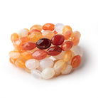 10x8-12x9mm Multi Color Fire Opal Faceted Nuggets 16 inch 35 Beads AA - Beadsofcambay.com