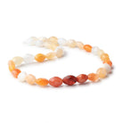 10x8-12x9mm Multi Color Fire Opal Faceted Nuggets 16 inch 35 Beads AA - Beadsofcambay.com