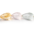 10x8-13x8mm Multi Gem Faceted Tear Drop Beads 14.5 inch 30 pieces AAA - Beadsofcambay.com