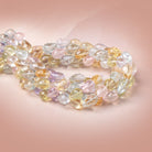 10x8-13x8mm Multi Gem Faceted Tear Drop Beads 14.5 inch 30 pieces AAA - Beadsofcambay.com