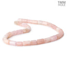 10x8-13x9mm Morganite (Pink Beryl) Hexagon Tubes 16 inch 32 large hole beads AA - Beadsofcambay.com