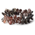 10x8-14x9mm Multi Color Scapolite faceted pear briolettes 8.5 inch 58 beads AAA - Beadsofcambay.com