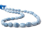 10x8-15x11mm Owyhee Denim Blue Opal plain nugget beads 17 inch 37 pieces - Beadsofcambay.com