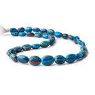 10x8-15x12mm Rainbow Calsilica Plain Oval Beads 16 inch 35 pieces - Beadsofcambay.com