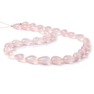 10x8-15x8mm Rose Quartz straight drilled faceted tear drops 16 inch 30 pieces - Beadsofcambay.com