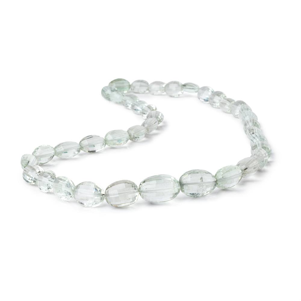 10x8-16.5x13mm Prasiolite Faceted Oval Beads 18 inch 38 pieces - Beadsofcambay.com