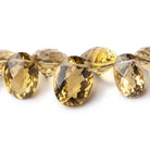 10x8-16x11mm Lemon Quartz Faceted Oval Beads 4 inch 16 pieces AAA - Beadsofcambay.com