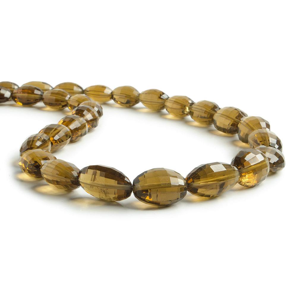 10x8-16x11mm Whiskey Quartz checkerboard faceted ovals 16 inch 33 Beads - Beadsofcambay.com