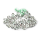10x8-17x10mm Prasiolite Faceted Tear Drop Beads 8 inch 58 pieces AAA - Beadsofcambay.com