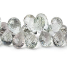 10x8-17x10mm Prasiolite Faceted Tear Drop Beads 8 inch 58 pieces AAA - Beadsofcambay.com