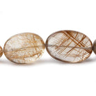 10x8-24x17mm Rutilated Quartz plain nugget beads 20 inch 31 pieces AA - Beadsofcambay.com