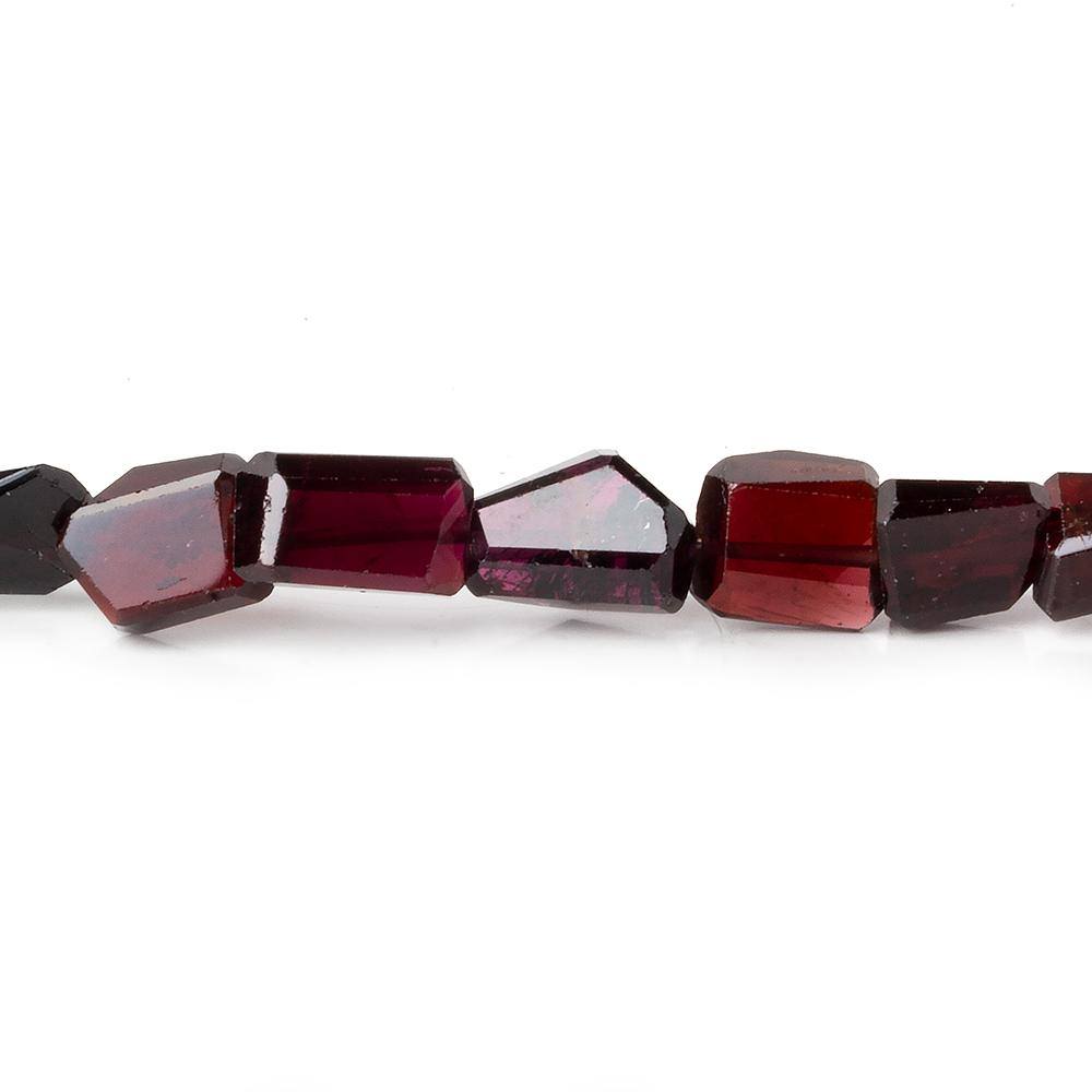 10x8.5-12.5x9mm Garnet Faceted Nugget Beads 10 inch 24 pieces A - Beadsofcambay.com