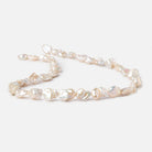 10x8.5-13x9mm Peach Keshi Freshwater Pearls 16 inch 30 beads AA - Beadsofcambay.com