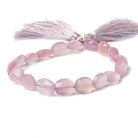 10x8mm-13x10mm Pink Lilac Chalcedony Faceted Oval Beads 8 inch 18 pieces - Beadsofcambay.com