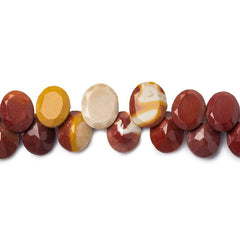 Faceted Oval Top Drilled Beads