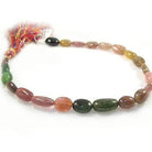 10x8mm Multi Color Tourmaline Tumbled Nugget - Beadsofcambay.com