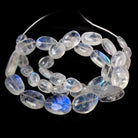 10x8x4-21x12x8mm Rainbow Moonstone carved petal divot nuggets 19 inches 37 beads AAA - Beadsofcambay.com