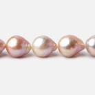 10x9-10x13mm Tri Color Baroque Freshwater Pearls 16 inch 33 pieces AA grade - Beadsofcambay.com