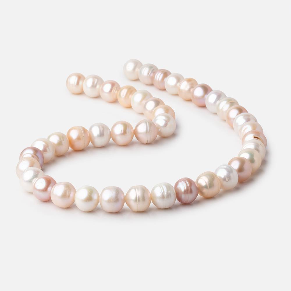 10x9-12x10mm Tri Color Baroque Freshwater Pearls 16 inch 38 Beads - Beadsofcambay.com