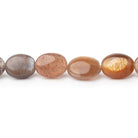 10x9-13x9mm Sunstone & Moonstone Plain Oval Beads 8.5 inch 18 pieces - Beadsofcambay.com