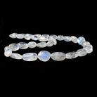 10x9-20x11mm Rainbow Moonstone plain nugget Beads 18 inch 33 pieces - Beadsofcambay.com