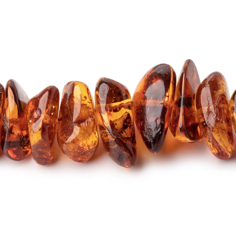 10x9-23x17mm Baltic Amber Plain Nugget Beads 28 inch 136 pieces - Beadsofcambay.com