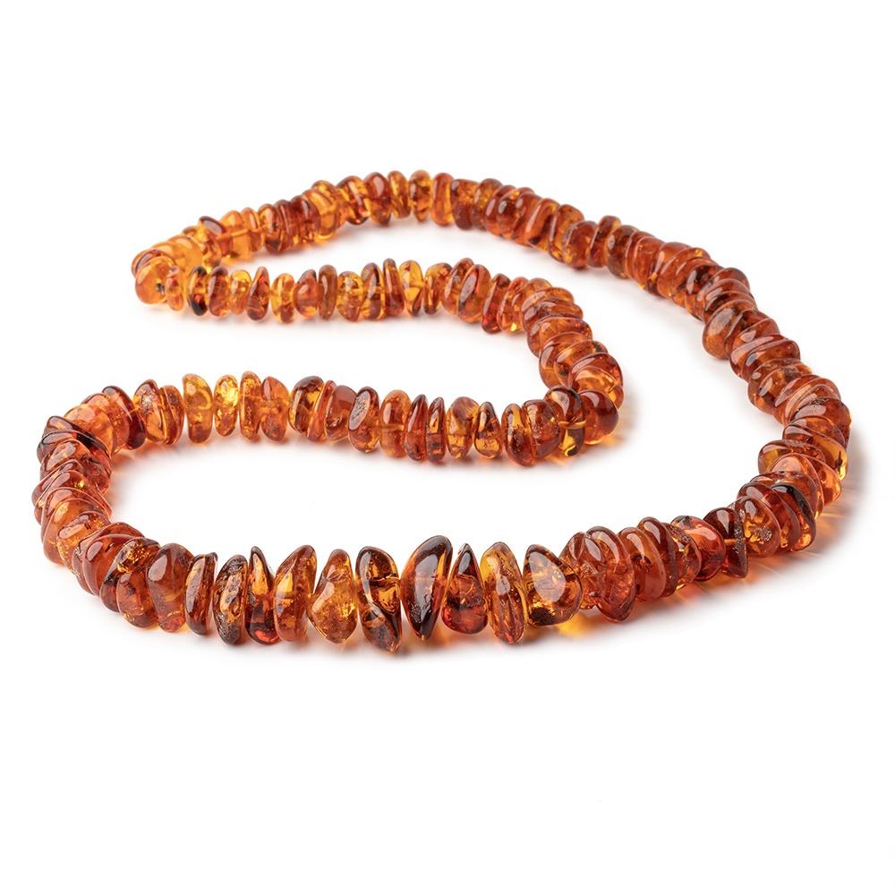 10x9-23x17mm Baltic Amber Plain Nugget Beads 28 inch 136 pieces - Beadsofcambay.com