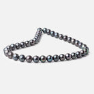 10x9mm Peacock Off Round Freshwater Pearls 15.5 inch 41 pieces - Beadsofcambay.com