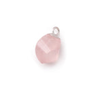 11-12mm Silver Leafed Rose Quartz Twist Focal Pendant 1 piece - Beadsofcambay.com