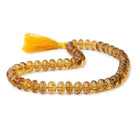 11-12mm Whiskey Quartz Faceted Rondelle Beads 16 inch 51 pieces AAA - Beadsofcambay.com