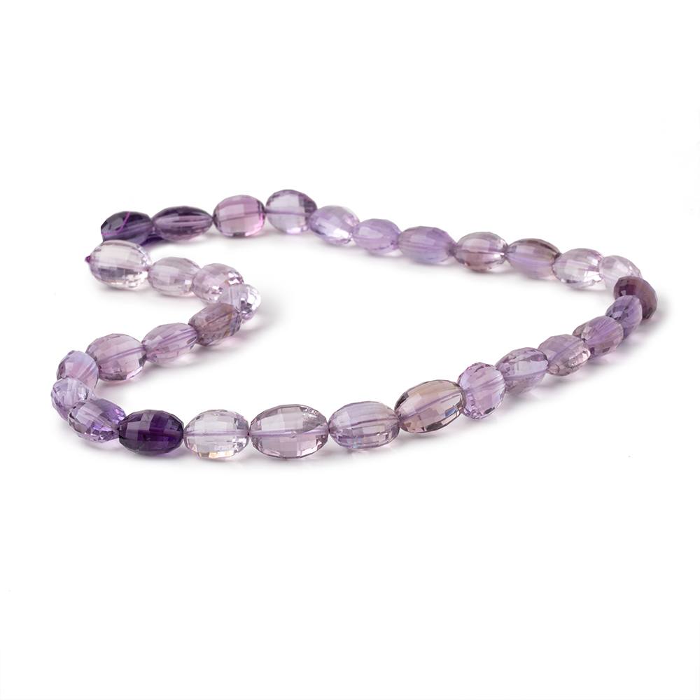 11-13mm Amethyst Straight Drill Faceted Oval Beads 15 inch 32 pieces - Beadsofcambay.com