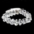 11-13mm Crystal Quartz Twist Beads 8.5 inch 19 pieces - Beadsofcambay.com