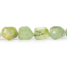 11-13mm Prehnite Bead Faceted Nugget Beads 15 inch 24 pcs - Beadsofcambay.com