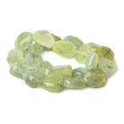 11-13mm Prehnite Bead Faceted Nugget Beads 15 inch 24 pcs - Beadsofcambay.com