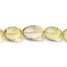 11-14mm Lemon Quartz Faceted Olive Beads 9 inch 18 pieces - Beadsofcambay.com
