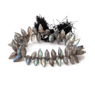 11-15mm Labradorite Faceted Marquise Beads 8 Inch 59 pieces - Beadsofcambay.com
