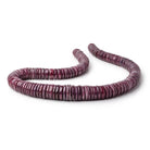 11-17.5mm Indian Ruby Plain Heshi Beads 18 inch 142 pieces AA - Beadsofcambay.com