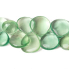 11-17mm Banded Fluorite Beads Plain Heart Briolette 7 inch 25 pieces - Beadsofcambay.com