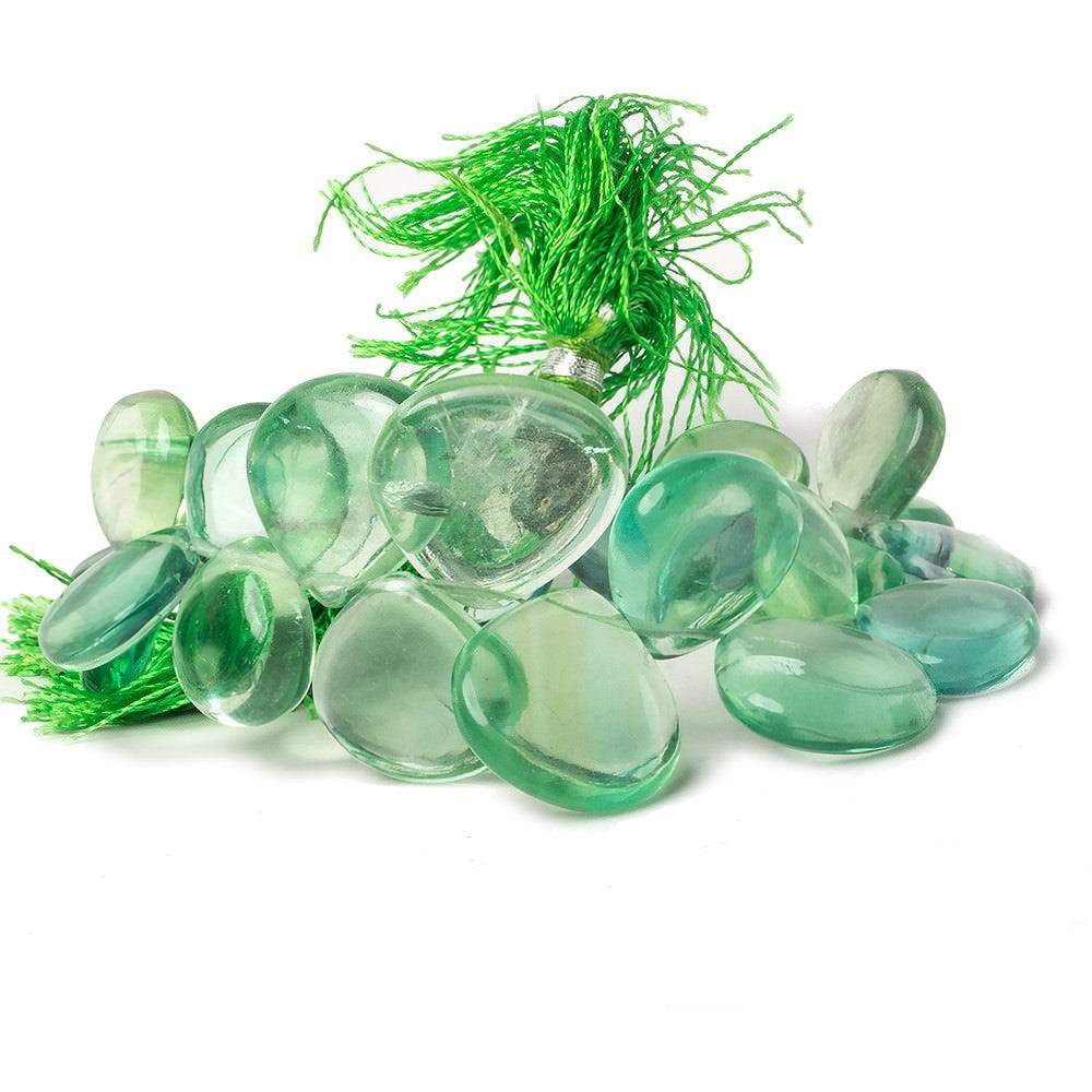 11-17mm Banded Fluorite Beads Plain Heart Briolette 7 inch 25 pieces - Beadsofcambay.com